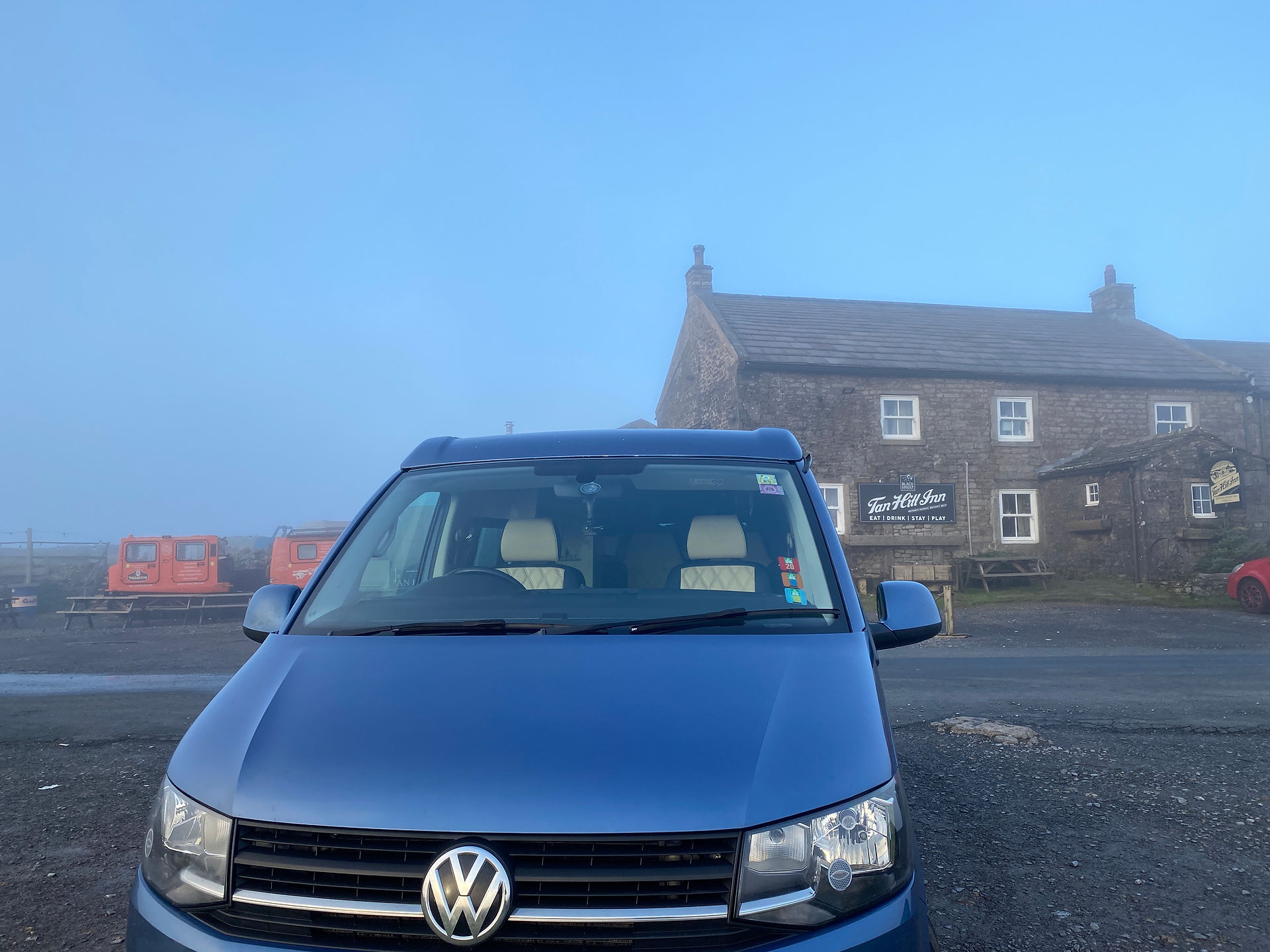 VW van in the Yorkshire Dales 