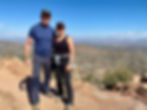 Couple on top of Camelback Mountain- Phoenix