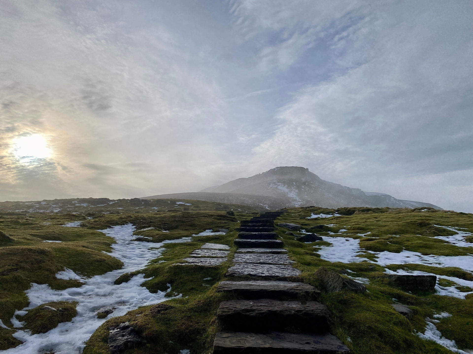 ingleborough in the snow