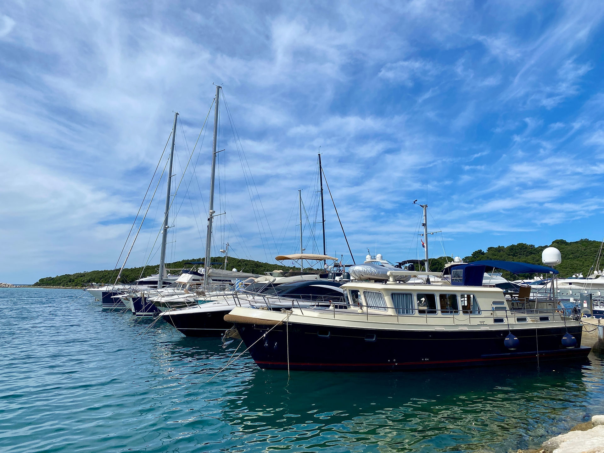 boats in a harbour