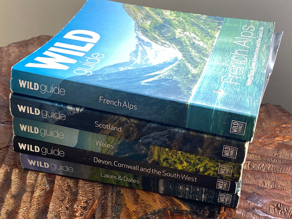 A pile of the wild guide books