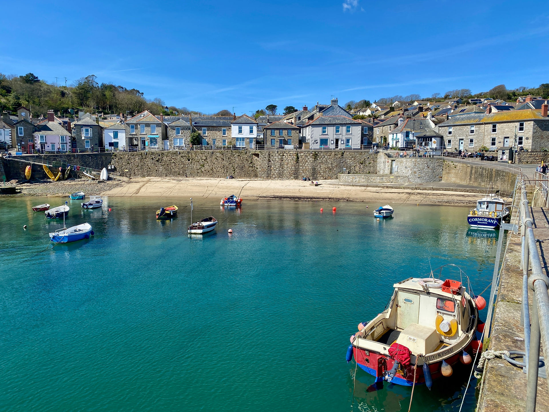 boats in mousehole harbour 