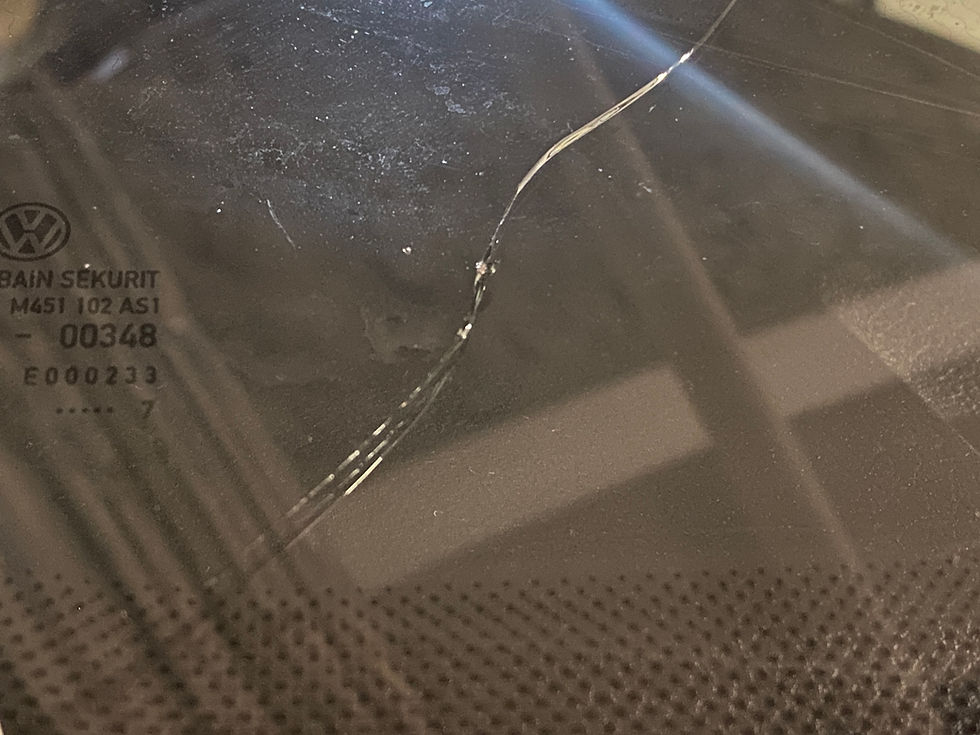 cracked windscreen