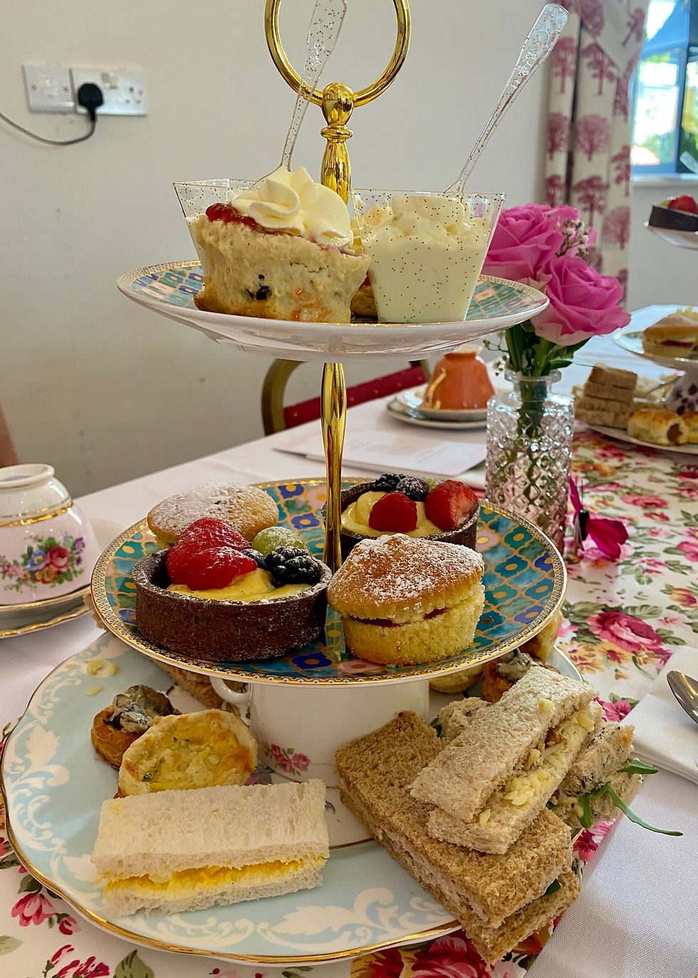 afternoon tea and cakes