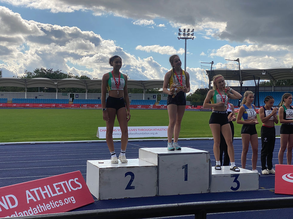 the talented athlete Molly mills on podium