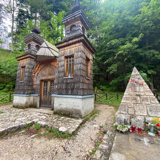 wooden Russian church in Slovenia
