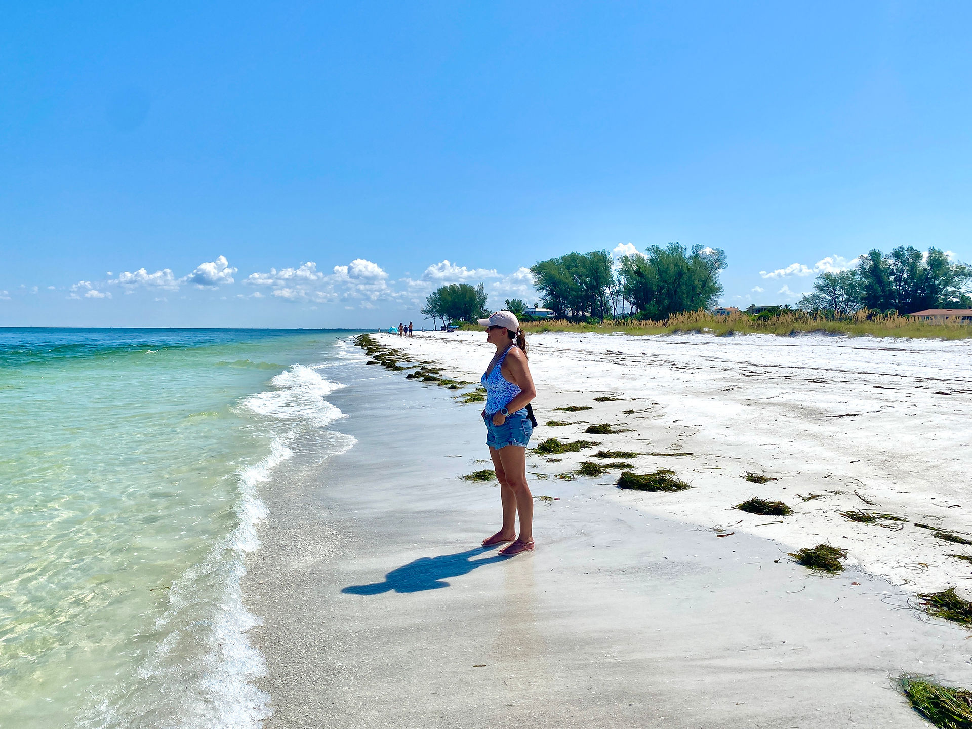 woman on Anna Maria island beach 