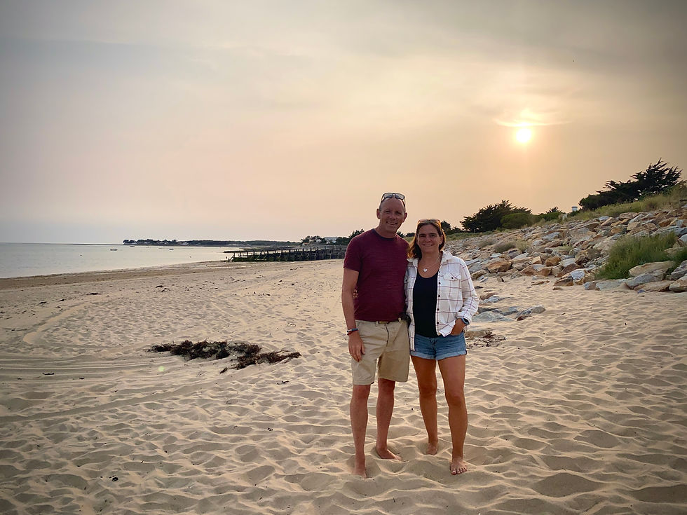couple sunset photo on a beach