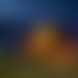 Camp fire by VW camper at night