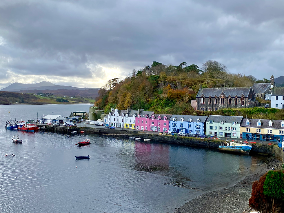 colourful Portree harbour