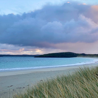 sunset on a Scottish beach