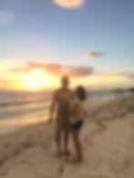 Florida sunset couple