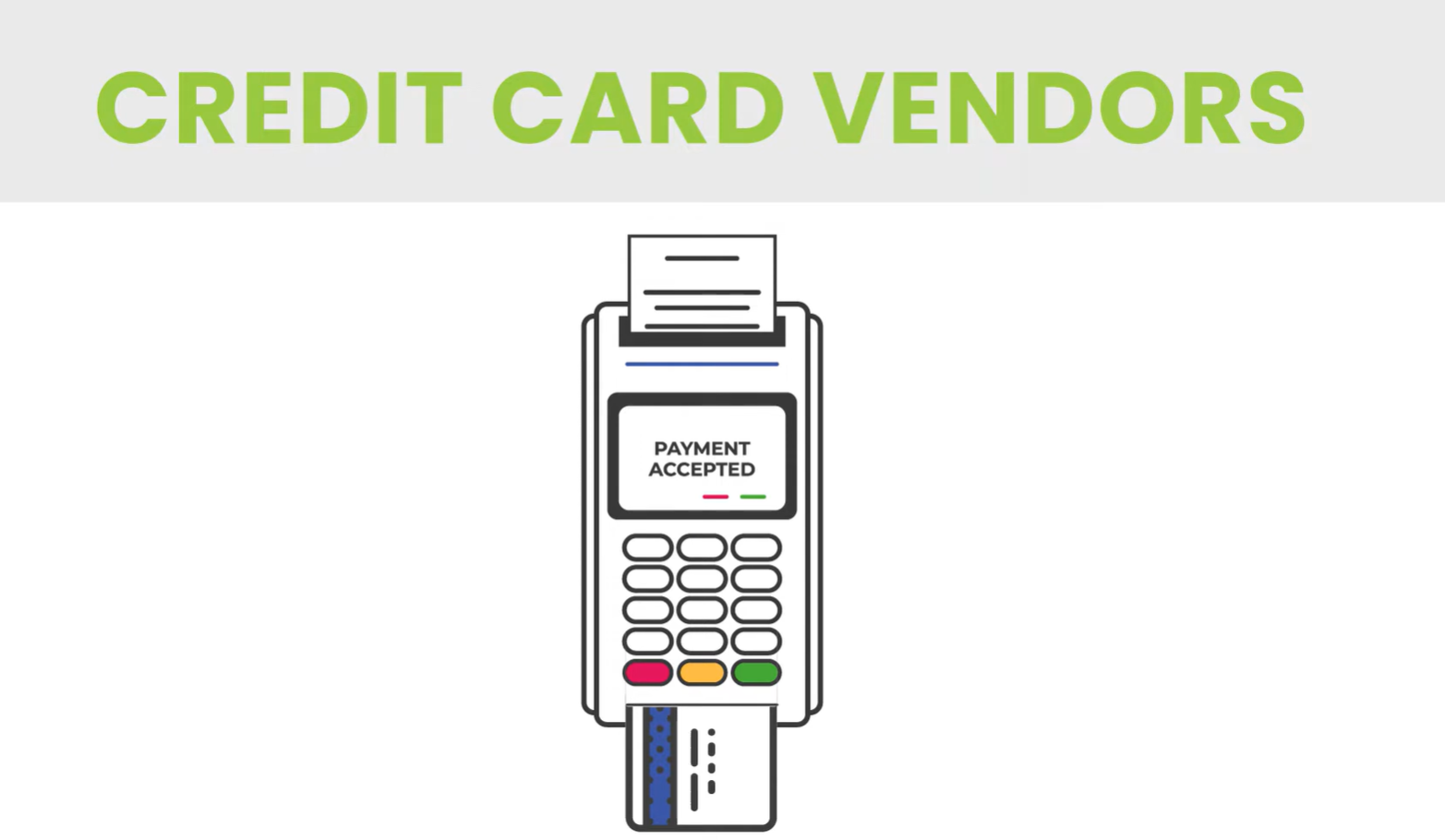 Credit Card Vendors terminal frame