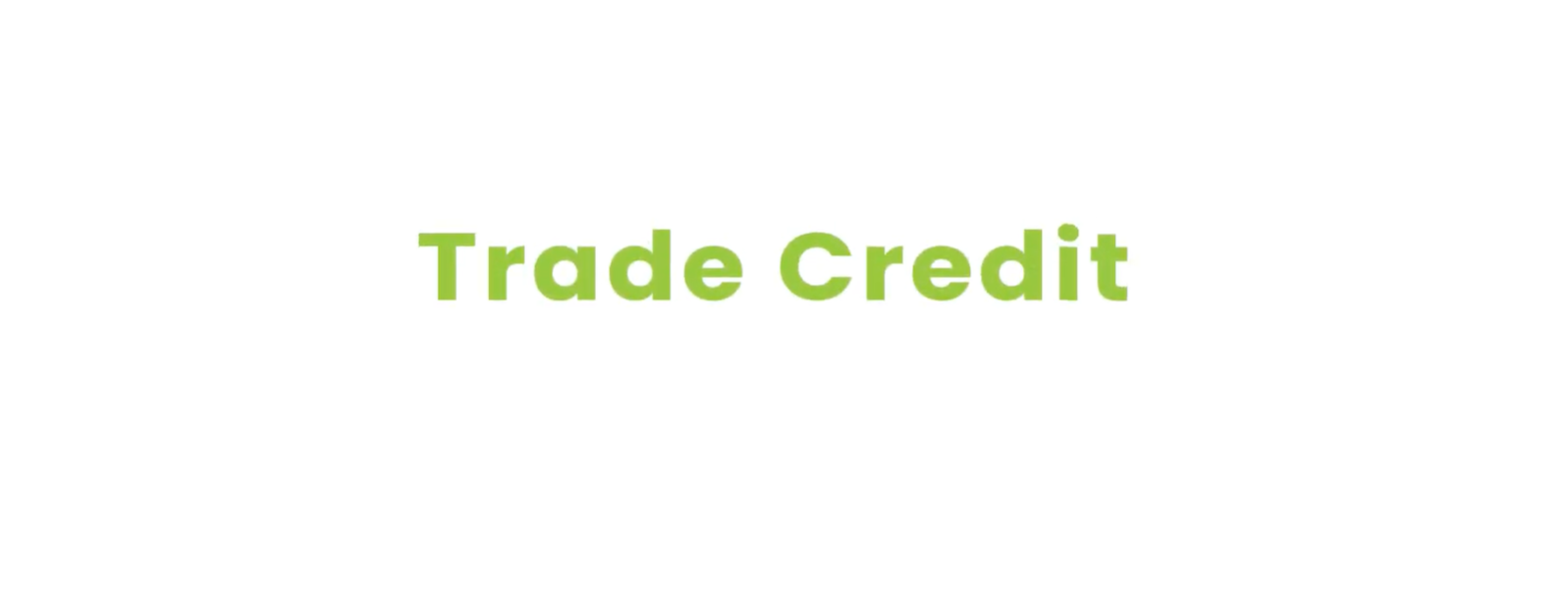 Trade Credit title frame