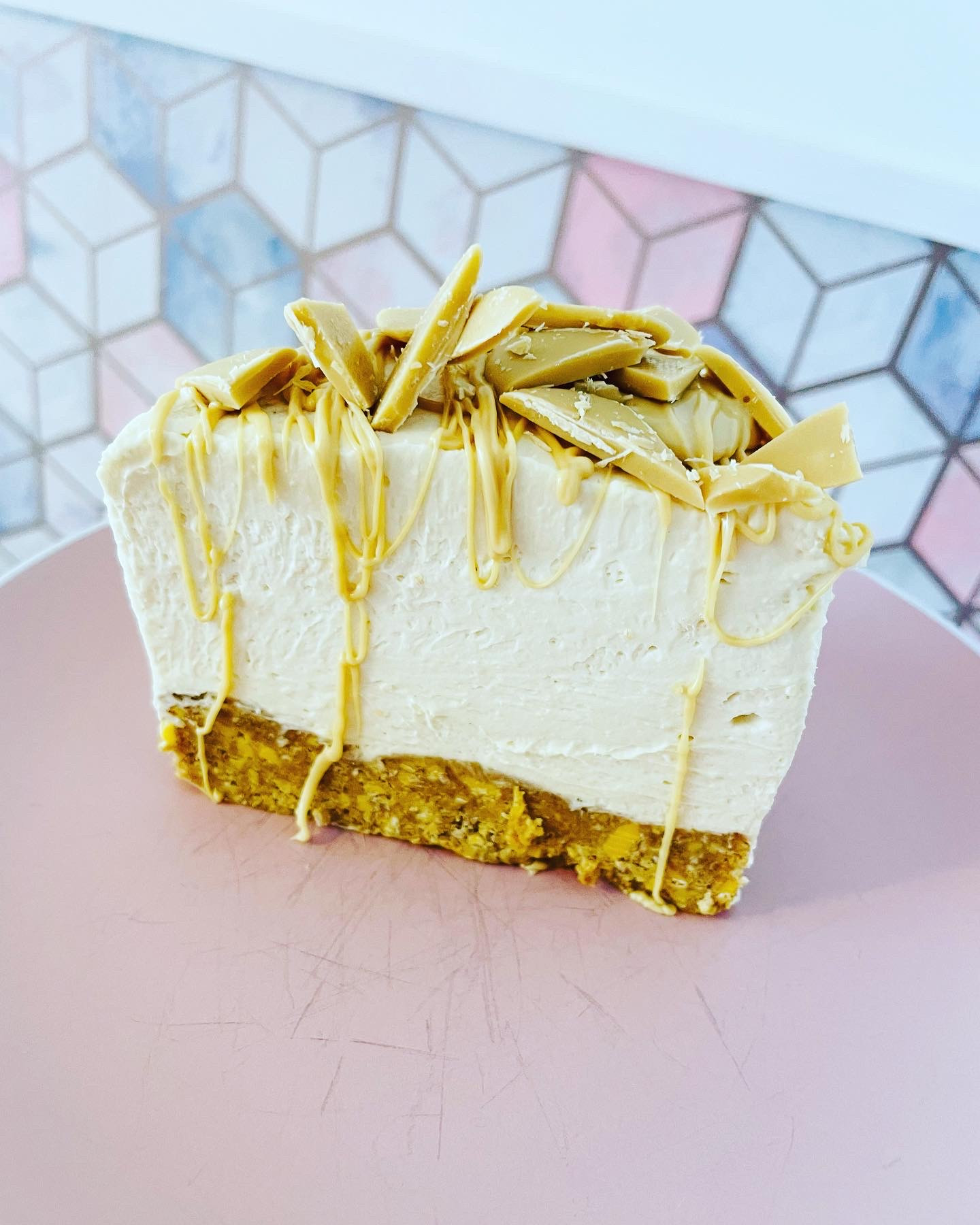 Caramilk and Gold Bar Cheesecake
