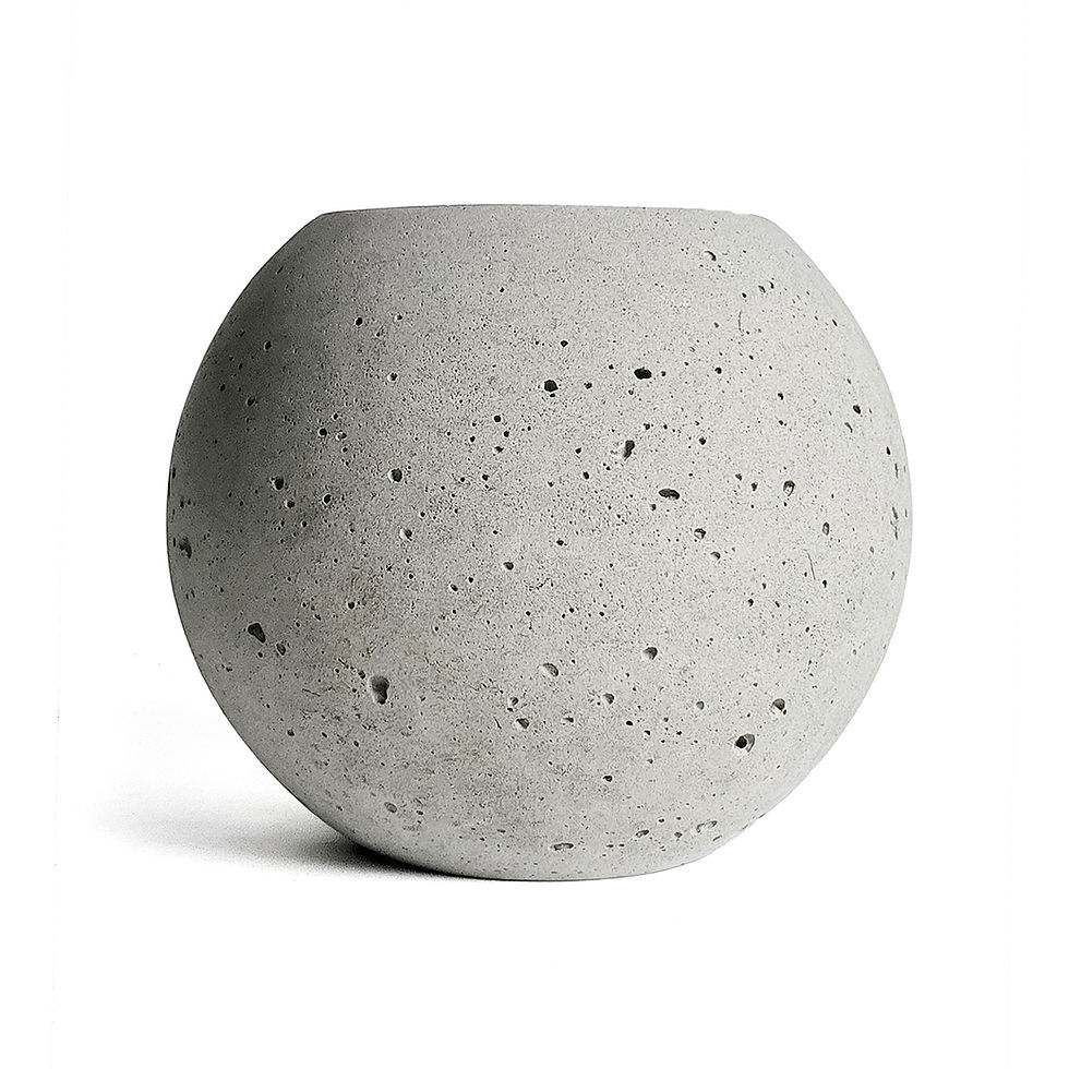 кашпо з бетону куля