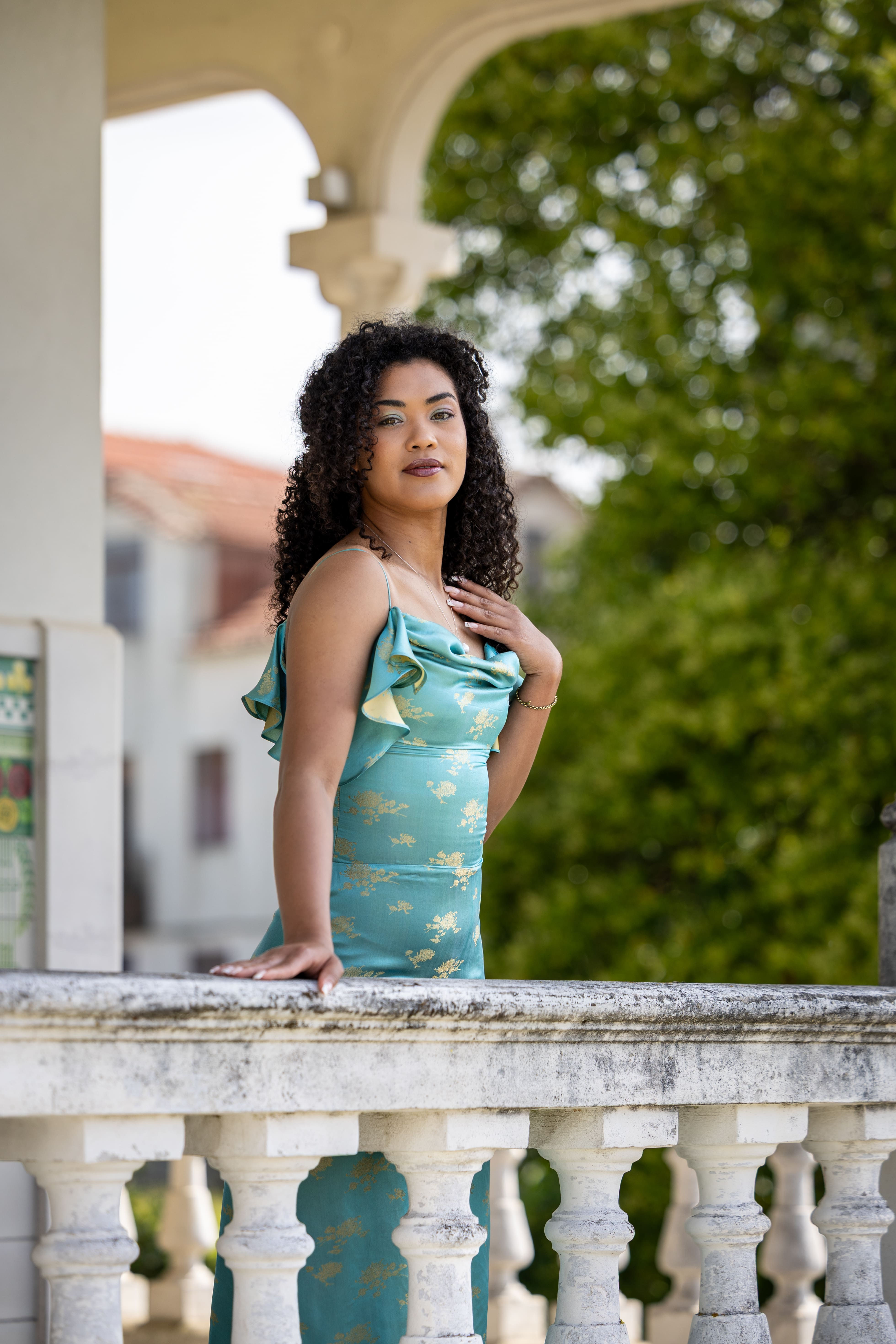 Selene Dress | Teal Blue Mulberry Silk