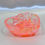 Thumbnail: Heart Ring Dish - Orange and Iridescent Flakes