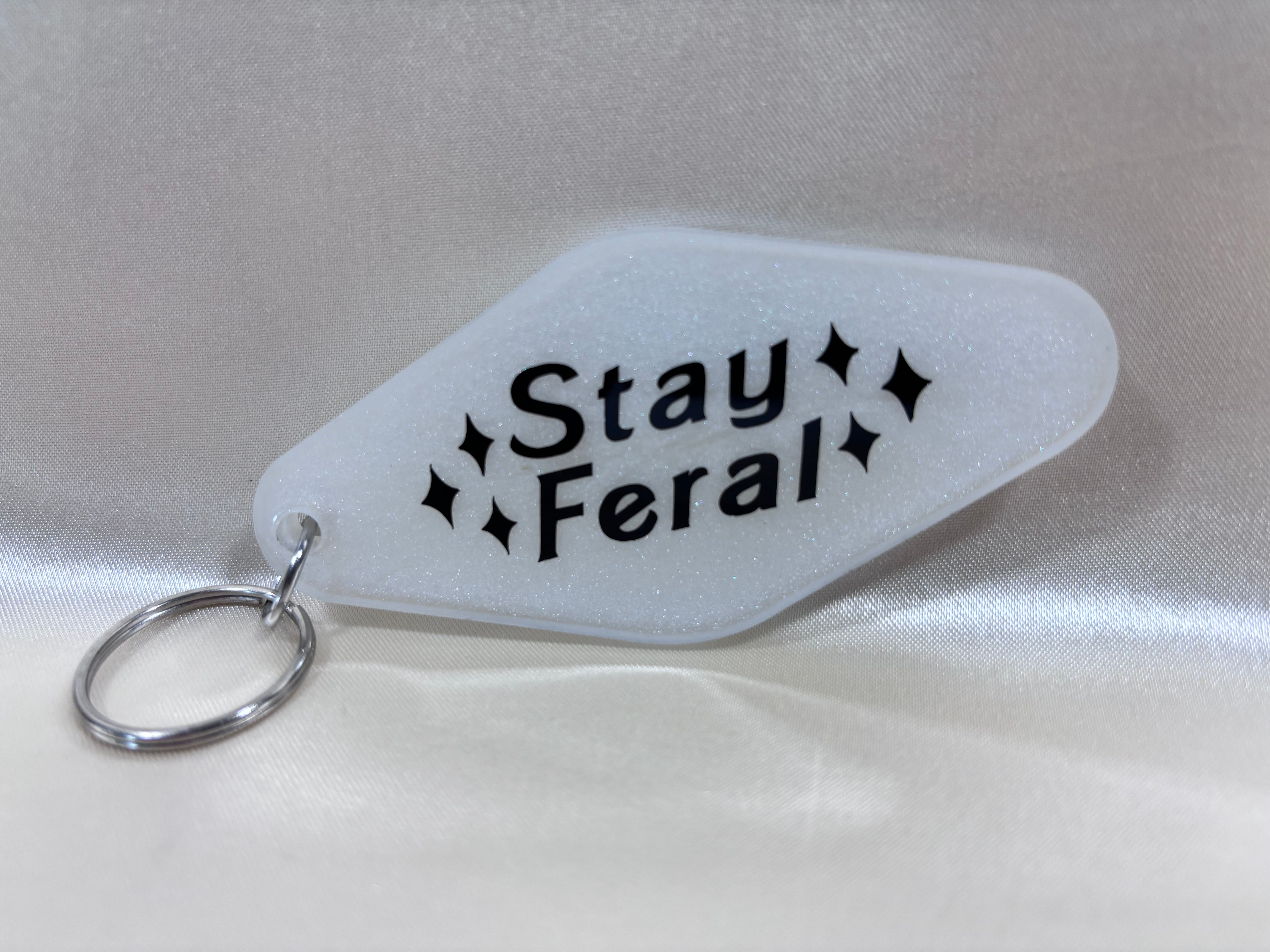 Stay Feral keychain