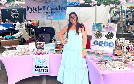 Kristal Creates Riverside Arts Market Floral Preservation Resin