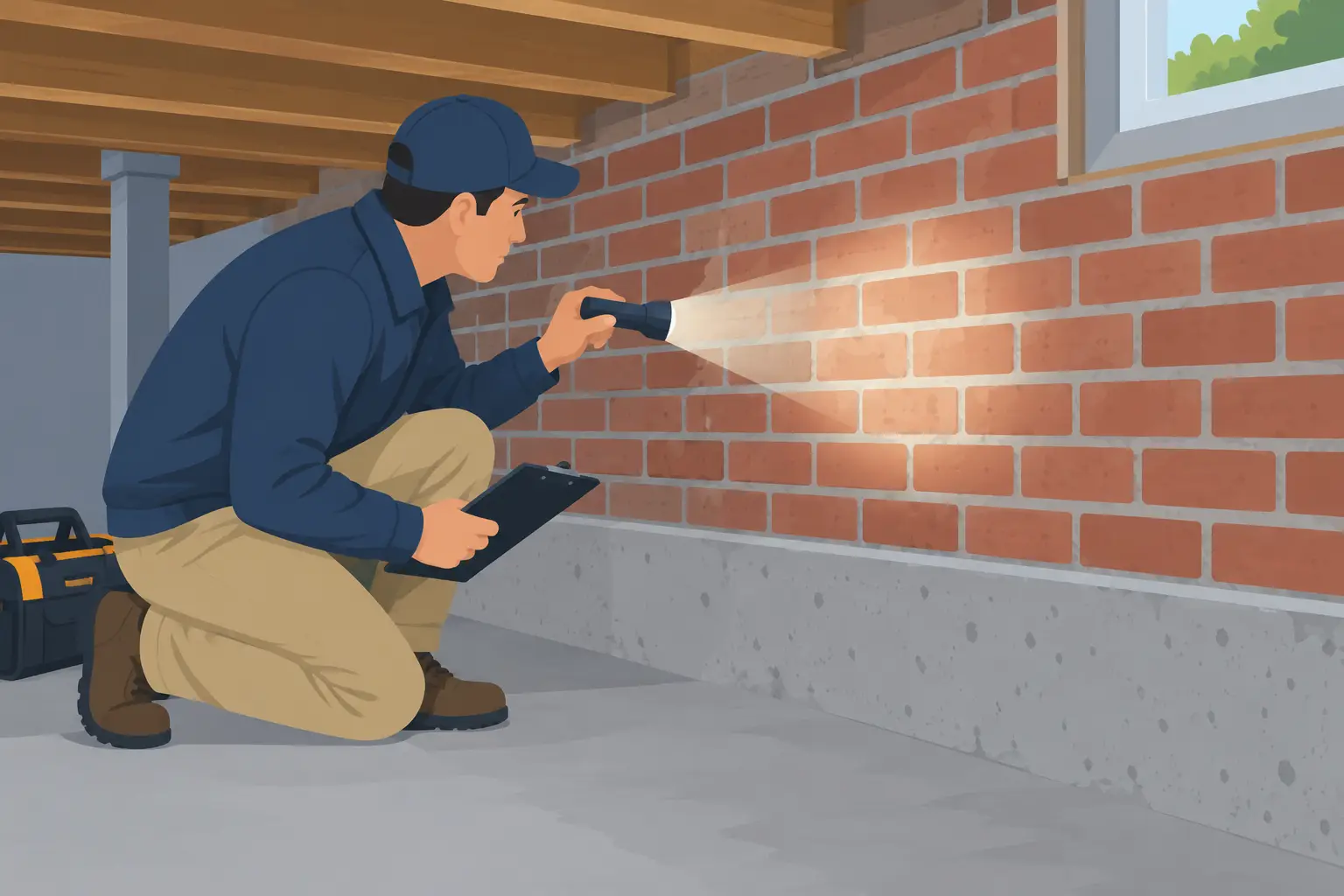 How to Inspect Brick Foundation Walls Safely