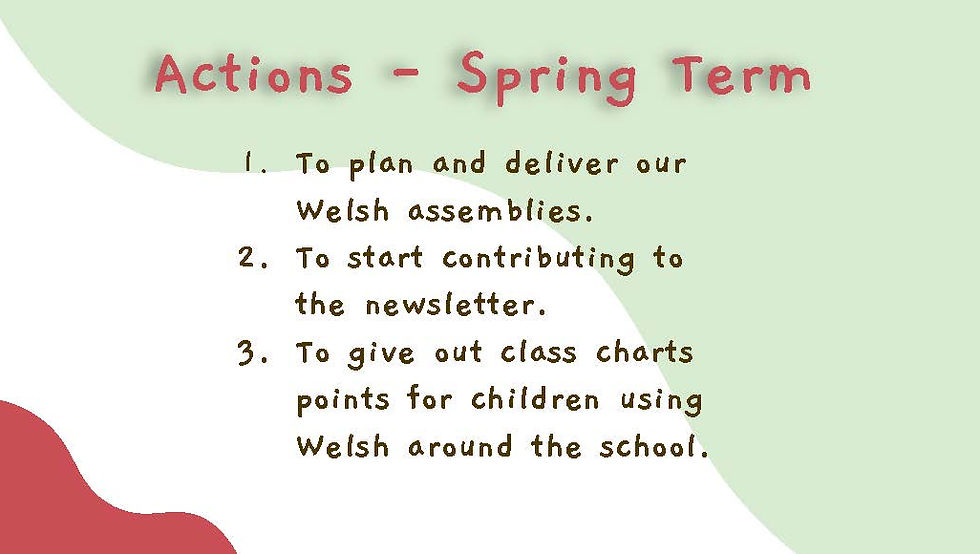 Criw Cymraeg Actions