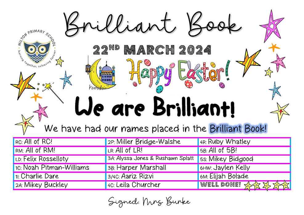 Brilliant Book 22.3.24