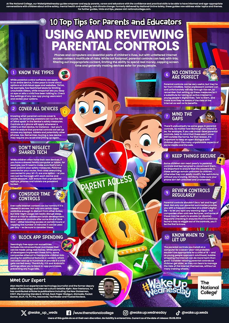 Using and Reviewing Parental Controls