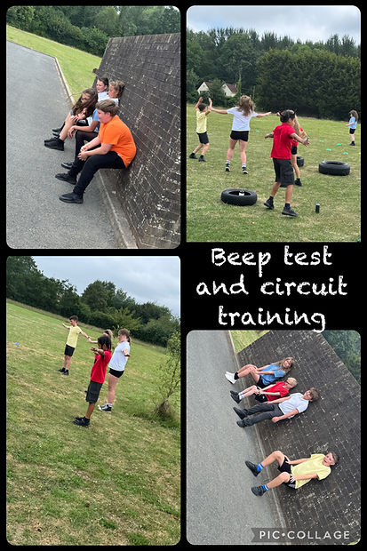 After our visit from Gwent Police where we talked about different careers in the police, we learned that they have o take part in the beep test.