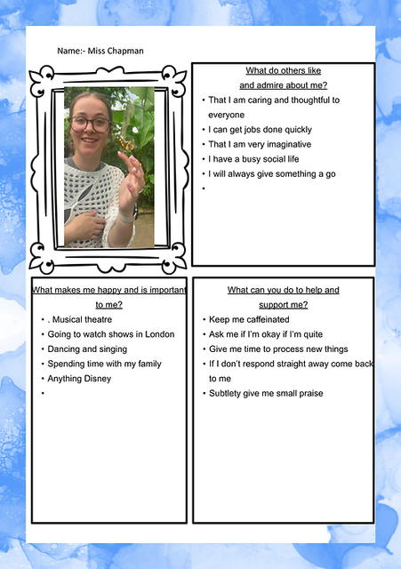 Miss Z. Chapman - TA - One Page Profile