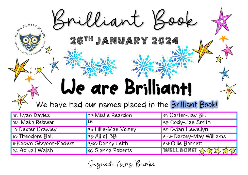 Brilliant Book 26.1.24