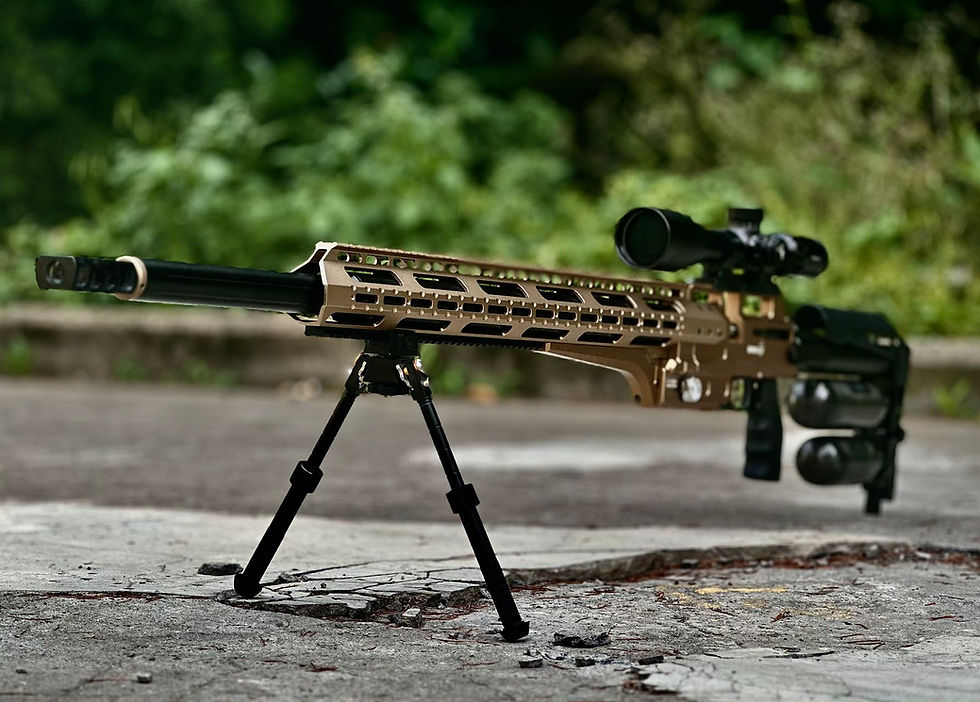 Thumbnail: BinTac MCAR Long Range Air rifle 4500 and 7000 PSI Comptition Version