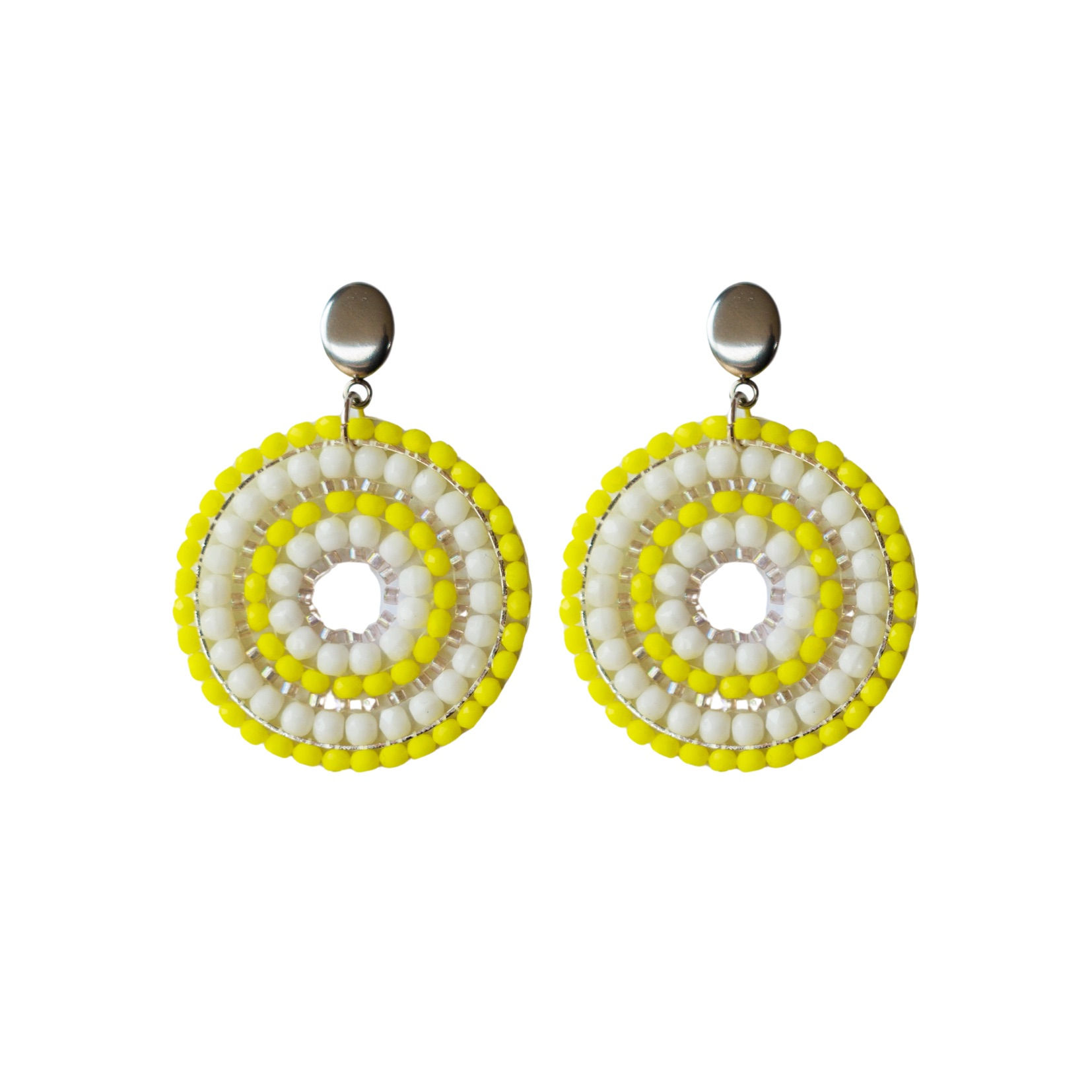 Eleganter Ohrstecker Caprigelb