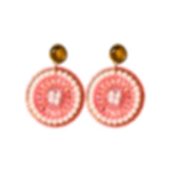 Eleganter Ohrstecker Neon Pink