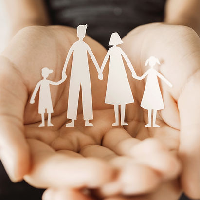health and life insurance hands