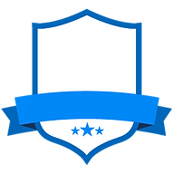 Blank Blue Badge