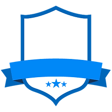 Blank Blue Badge