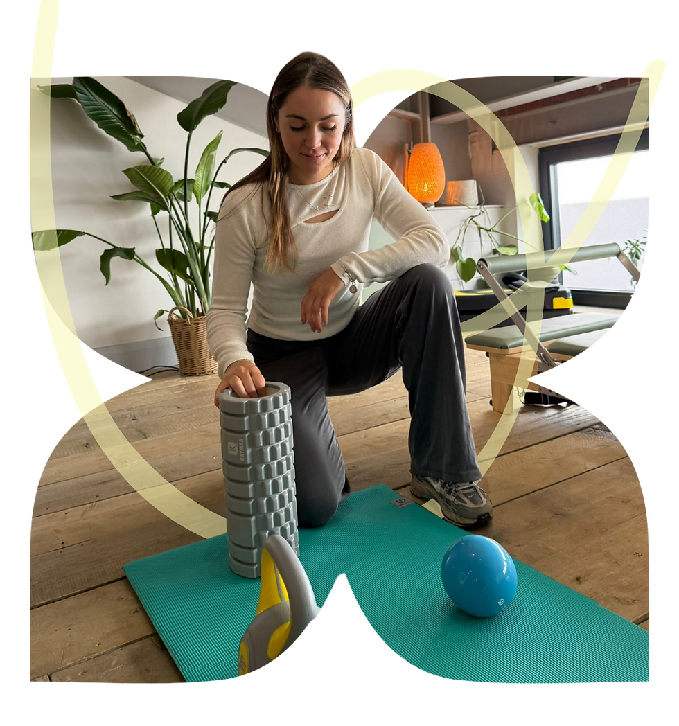 Bodyweight rehab session at Abuelita's studio for sports injury recovery.