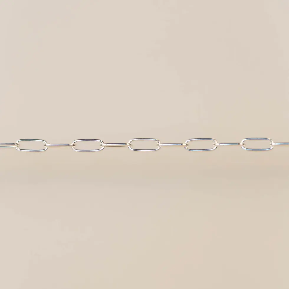 Rounded Paperclip SM- .925 Sterling Silver
