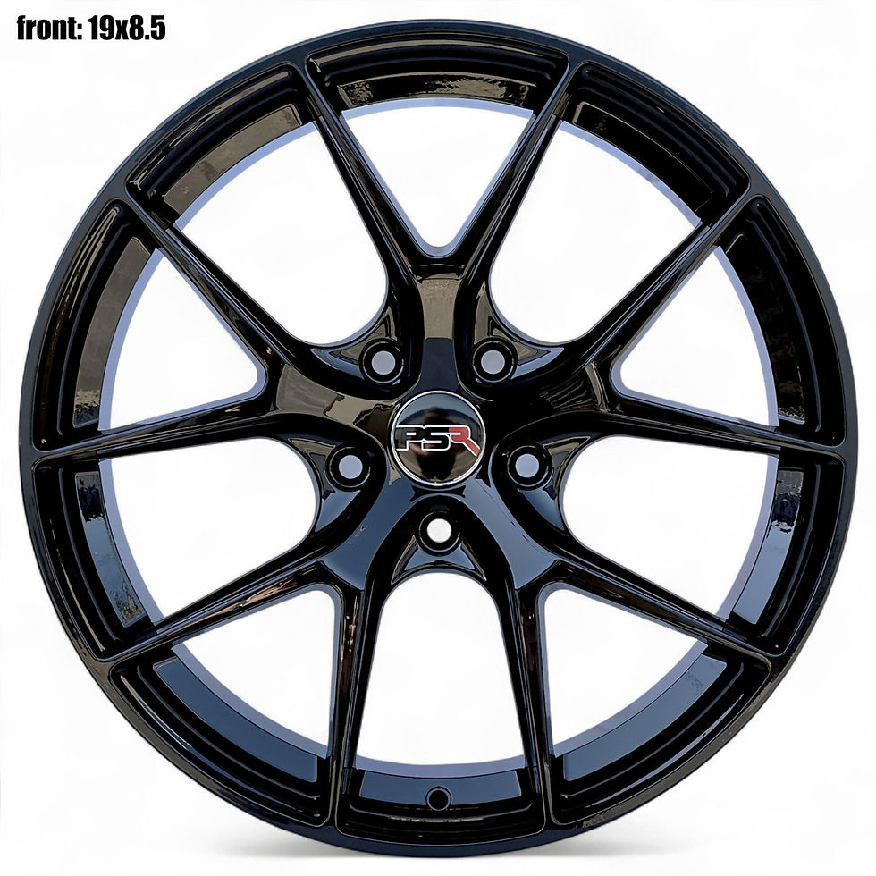 Thumbnail: (4) PSR 5308 style, Gloss Black, (2)19x8.5 (2)19x9.5 +35, 5X114.3, 73.1