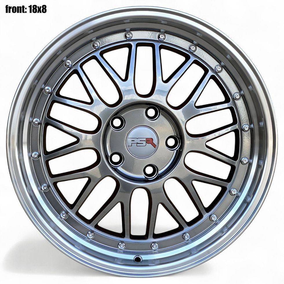 Thumbnail: (4) PSR 1025 style, Platinum Machined Lip, (2)18x8 (2)18x9 +35, 5X120