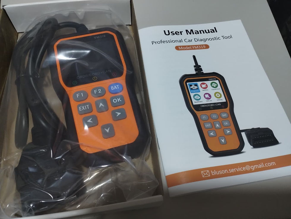 Thumbnail: BluSon YM319 OBD2 Scanner Diagnostic Tool with Battery Tester