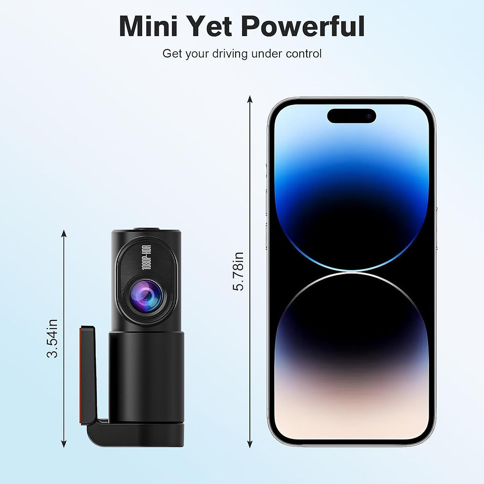 Thumbnail: AQUOTA Viva WiFi Dash Cam 1080P Front Camera Black
