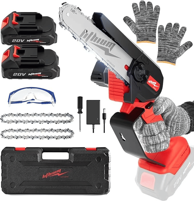 Thumbnail: BEEDECK 6 Inch Mini Cordless Chainsaw 750W Battery Powered