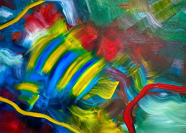 "Insect World", oil on canvas, 30"x40"