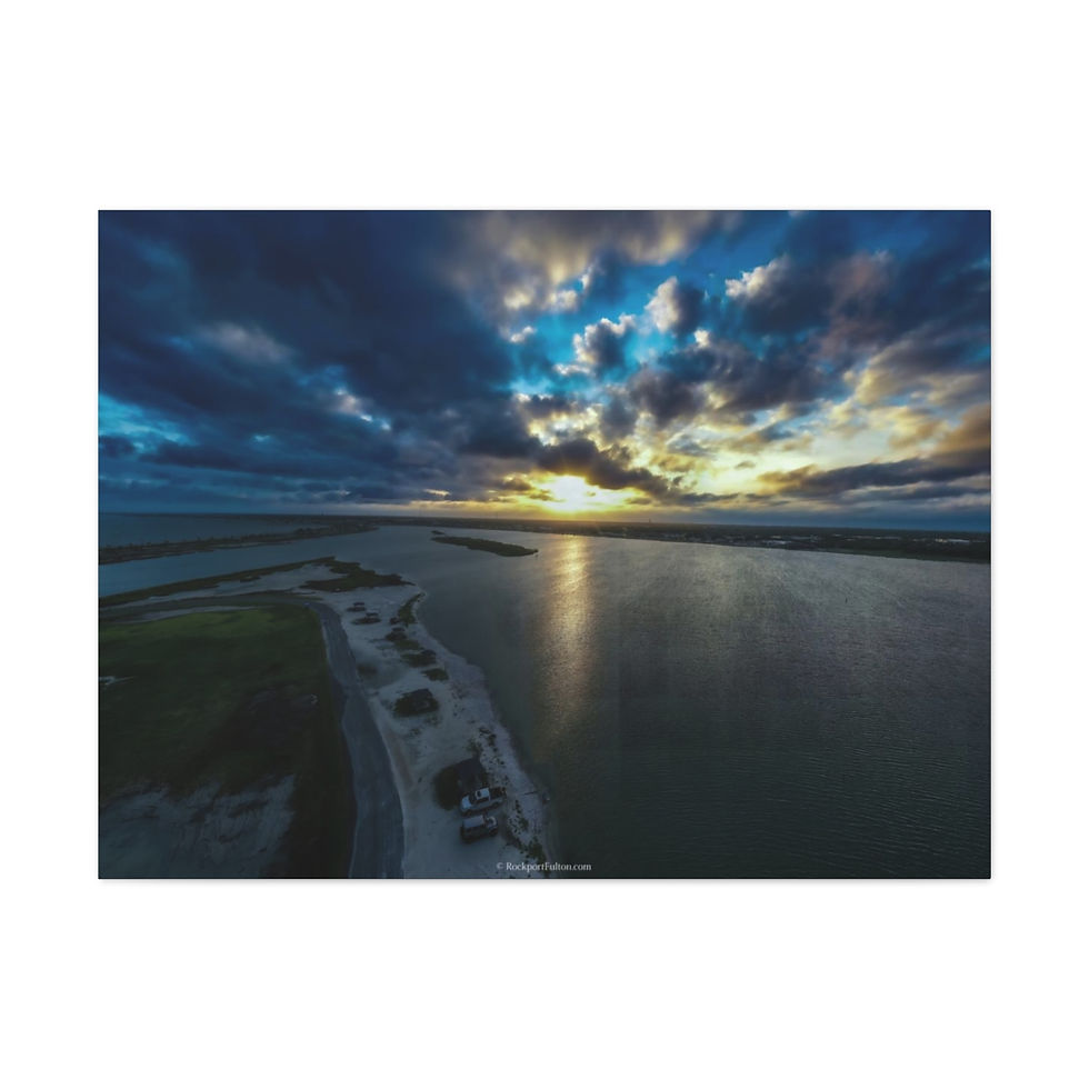 Sunset over Little Bay. Large High Resolution Canvas Gallery Wrap
