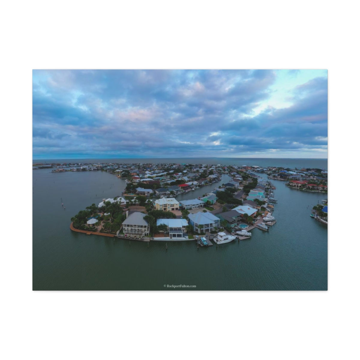 Key Allegro Island in Rockport Texas Large High Resolution Canvas Gallery Wrap