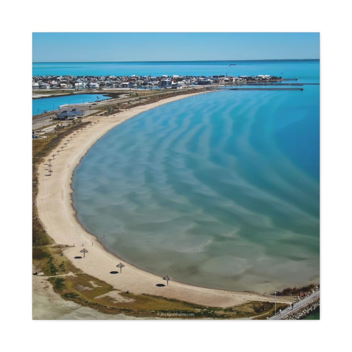 Rockport Beach Park Large Print Canvas Gallery Wrap