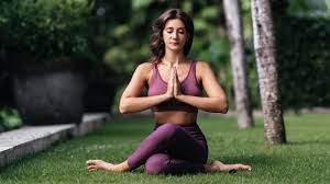 Woman Yoga Outside