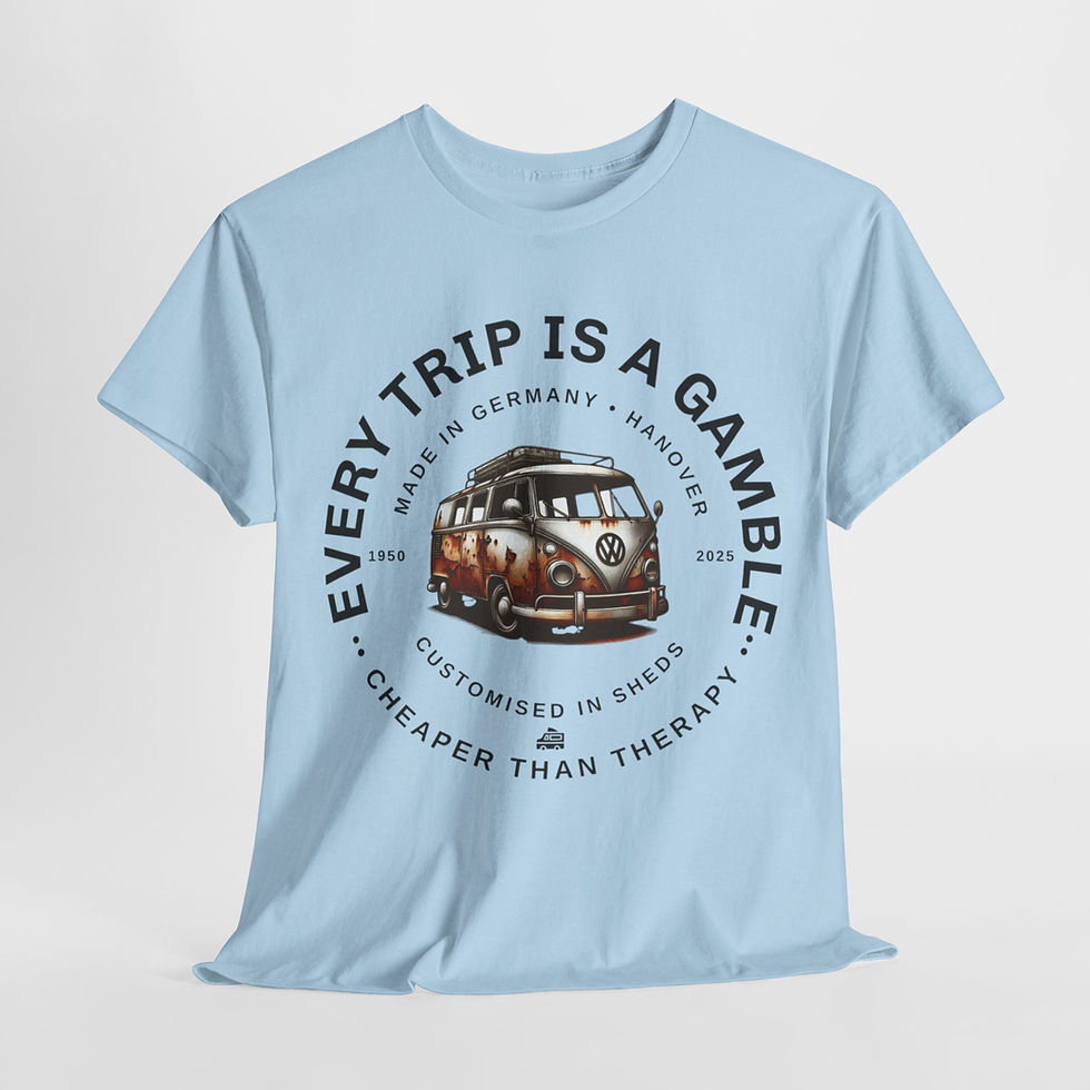 Thumbnail: Every Trip Is A Gamble Unisex Heavy Cotton T-Shirt